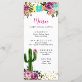 メキシコカラフルタコの恋ブライダルシャワーメニュー メニュー (正面)