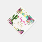 メキシコカラフルタコの愛の紙ナプキン スタンダードカクテルナプキン (角)