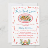 メキシコカラフルタコ「恋カップルのシャワーを浴びる 招待状 (正面)