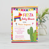 メキシコカラフルピナタベビーシャワー招待状 招待状 (スタンド正面)