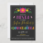 メキシコカラフルフィエスタキンセニェラ招待状 招待状 (正面)