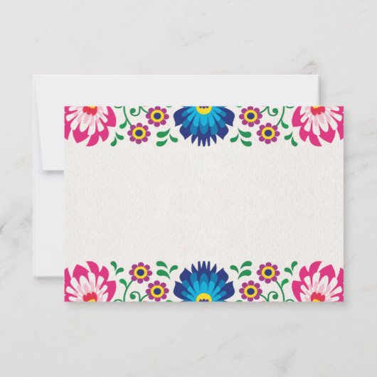 メキシコカラフルフィエスタフローラ結婚植物薬 サンキューカード (裏面)