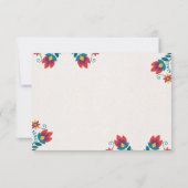 メキシコカラフルフィエスタ植物性結婚フローラ セーブザデート (裏面)