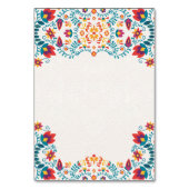 メキシコカラフルフィエスタ植物性結婚フローラ テーブルナンバー (裏面)