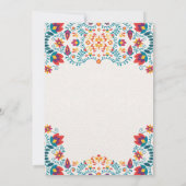 メキシコカラフルフィエスタ植物性結婚フローラ 招待状 (裏面)