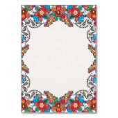 メキシコカラフルフィエスタ花結婚植物園 テーブルナンバー (裏面)