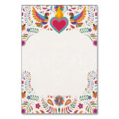 メキシコカラフルフィエスタ花結婚植物園 テーブルナンバー (裏面)