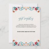 メキシコカラフルフローラ結婚ギフト登録証 (正面)