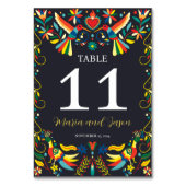 メキシコカラフルンコデマヨフィエスタ結婚ズ テーブルナンバー (正面)