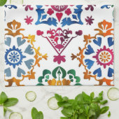 メキシコカラフルンスタータイル キッチンタオル (折り畳み)