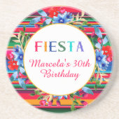 メキシコカラフルンセラプフィエスタ誕生日 コースター (正面)