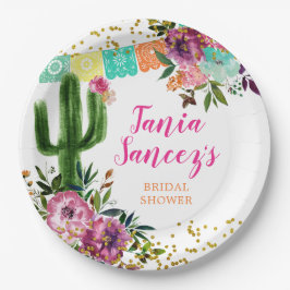 メキシコカラフルンタコアウトラブ紙プレート ペーパープレート