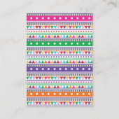 メキシコカラフルンフィエスタおむつラッフルベビーシャワー エンクロージャーカード (裏面)