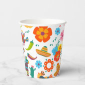 メキシコカラフルンフィエスタイベントパーティー 紙コップ (裏面)