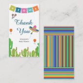 メキシコカラフルンフィエスタサボス誕生日ありがとう エンクロージャーカード (正面/裏面)