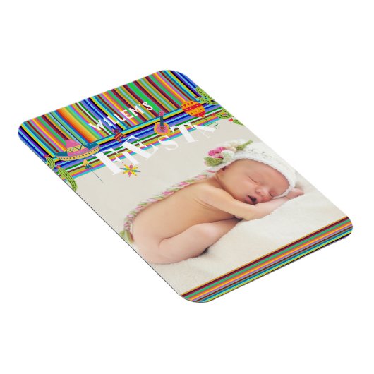 メキシコカラフルンフィエスタサボテン赤ちゃんシャワー マグネット (右側)