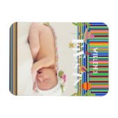 メキシコカラフルンフィエスタサボテン赤ちゃんシャワー マグネット (横)