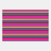 メキシコカラフルンフィエスタパターン ラッピングペーパーシート (正面3)