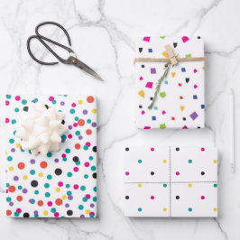 メキシコカラフルンフィエスタパターン ラッピングペーパーシート