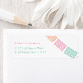 メキシコカラフルンフィエスタパーティー差出人住所 ラベル (インサイチュ)