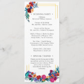 メキシコカラフルンフィエスタフローラ結婚式 プログラム (裏面)