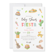 メキシコカラフルンフィエスタベイビーシャワー