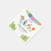 メキシコカラフルンフィエスタベビーシャワーパーティー スタンダードカクテルナプキン (角)