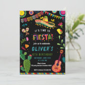 メキシコカラフルンフィエスタ誕生日 招待状 (スタンド正面)
