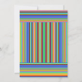 メキシコカラフルンフィエスタ赤ちゃんシャワー サンキューカード (裏面)