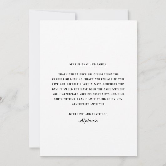 メキシコカラフルンフィエスタ2024卒業パーティー サンキューカード (裏面)