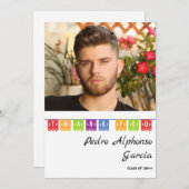 メキシコカラフルンフィエスタ2024卒業パーティー サンキューカード (正面/裏面)