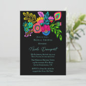 メキシコカラフルンフローラブライダルシャワー 招待状 (スタンド正面)