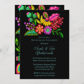 メキシコカラフルンフローラ花嫁昼食会 招待状 (正面/裏面)