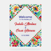 メキシコカラフル結婚シック アクリルサイン (正面)