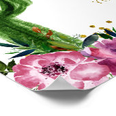 メキシコカラフル・タコの愛のドリンクの看板 ポスター (角)