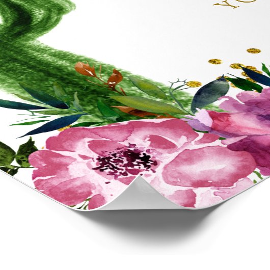 メキシコカラフル・タコの愛のドリンクの看板 ポスター (角)