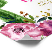 メキシコカラフル・タコの愛の写真ブース ポスター (角)