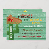 メキシコカラフル·フィエスタ·カップルズ·ウェディングシャワー 招待状 (正面/裏面)