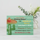 メキシコカラフル·フィエスタ·カップルズ·ウェディングシャワー 招待状 (スタンド正面)