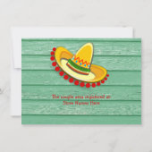 メキシコカラフル·フィエスタ·カップルズ·ウェディングシャワー 招待状 (裏面)