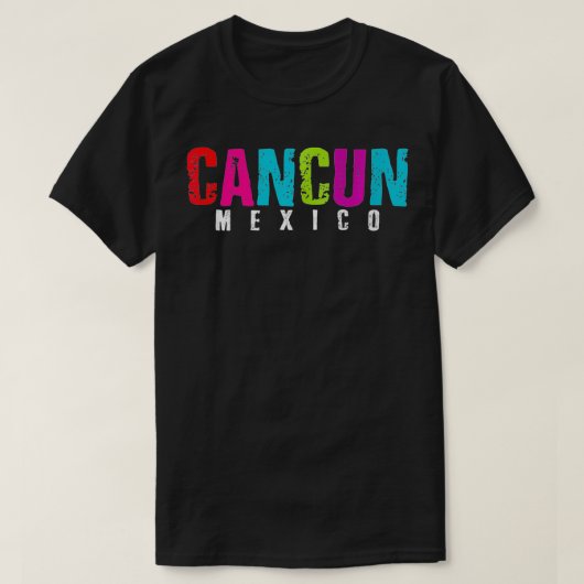 メキシコカンクン休暇の土産イビーン湯 Tシャツ (デザイン正面)