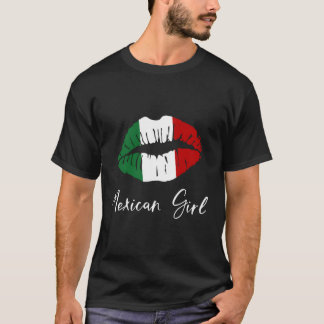メキシコガールメキシコプライドラテンアメリカ系女性ガールリップ Tシャツ