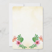 メキシコキンセアニラ15アノス誕生日招待状 招待状 (裏面)