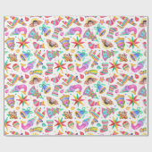 メキシコクリスマスの包装紙 ラッピングペーパー (フラット)