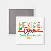 メキシコクルーズクルーズトラベルトリップバケーションマッチング マグネット (正面/裏面)