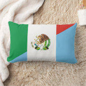 メキシコグアテマラの半分の旗の国の記号 ランバークッション (ブランケット)
