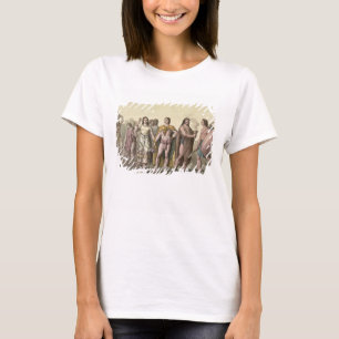 メキシココスチューム(色版木、銅版、版画) Tシャツ