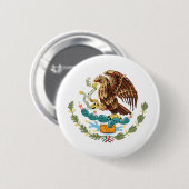 メキシココートオブアームズピンバックボタン 缶バッジ (正面&裏面)