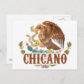 メキシココートオブアームズChicano ポストカード (正面/裏面)