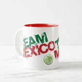 メキシココーヒーマグ-タザデカフェメキシカーノ ツートーンマグカップ (正面左)